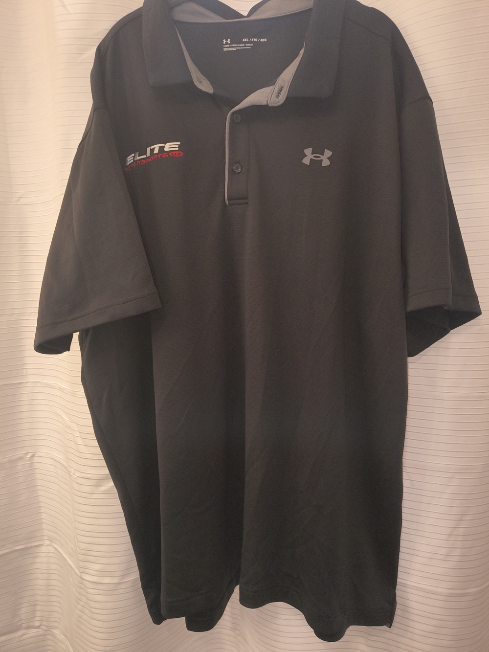 Under Armour Men’s Black Performance Polo - Elite Logo